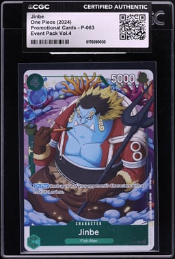 2024 One Piece Promo Event Pack Volume 4 Jinbe #P-063 CGC AUTH