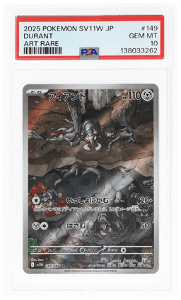 2025 Pokemon White Flare Japanese Art Rare Durant #149 PSA 10