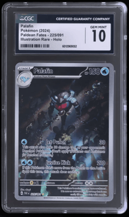 2024 Pokemon Scarlet and Violet Paldean Fates Illustration Rare Palafin #225 CGC 10