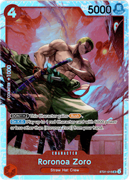 2025 Roronoa Zoro (altArt) #15 EX Gear 5