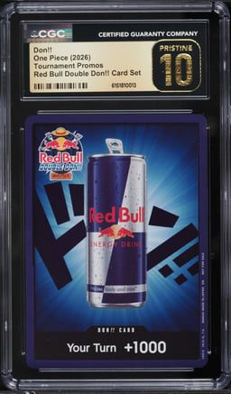 2026 One Piece Tournament Promo Red Bull Double Don!! CGC 10 PRISTINE