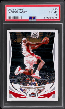2004 Topps LeBron James #23 PSA 6