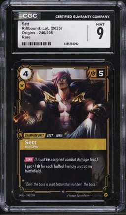 2025 Riftbound League Of Legends LoL Origins Sett #240 CGC 9 MINT