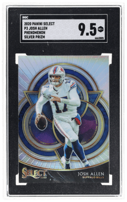 2020 Panini Select Phenomenon Silver Prizm Josh Allen #P3 SGC 9.5