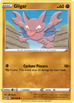 2022 Gligar #95 Lost Origin