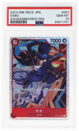 2023 One Piece Awakening of the New Era Japanese Sabo #OP05007 PSA 10