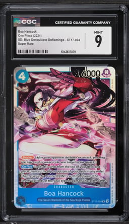 2024 One Piece Starter Deck Blue Donquixote Doflamingo SR Boa Hancock CGC 9 MINT