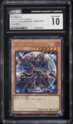 2023 Yu-Gi-Oh! Japanese QCDB Secret Rare Dark Magician #QCDB-JP007 CGC 10 GEM MINT