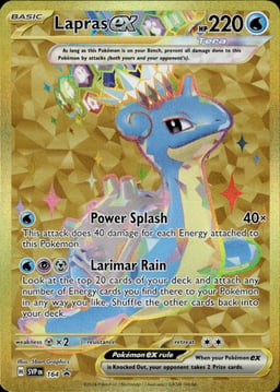 2023 Lapras ex #164 Scarlet & Violet Black Star Promos