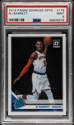 2019 Donruss Optic RJ Barrett #178 PSA 9