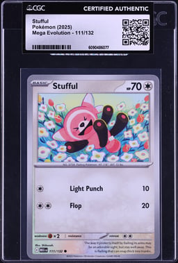 2025 Pokemon Mega Evolution Stufful #111 CGC AUTH