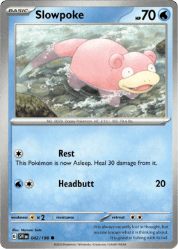 2023 Slowpoke #42 Scarlet & Violet