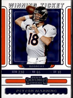 2019 Peyton Manning #Wt-2 Contenders Winning Ticket