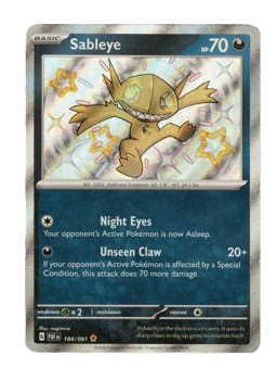 2024 Sableye #184 Paldean Fates