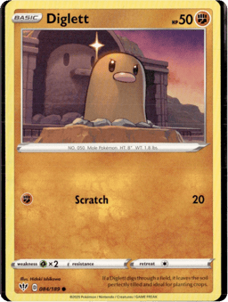 2020 Diglett #84 Darkness Ablaze