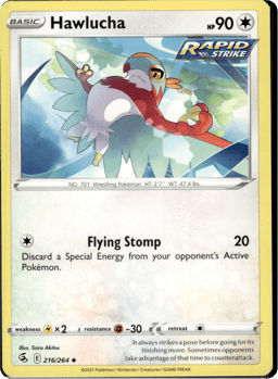 2021 Hawlucha #216 Fusion Strike