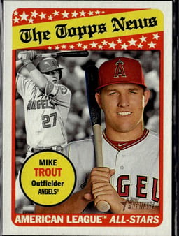 2018 Mike Trout #47 Topps Heritage