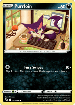 2023 Purrloin #77 Crown Zenith