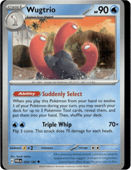 2023 Wugtrio #53 Paradox Rift