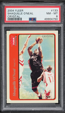 2004 Fleer Tradition Crystal Shaquille O'Neal /150 #133 PSA 8 NM-MT