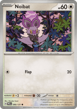 2025 Noibat #90 Prismatic Evolutions