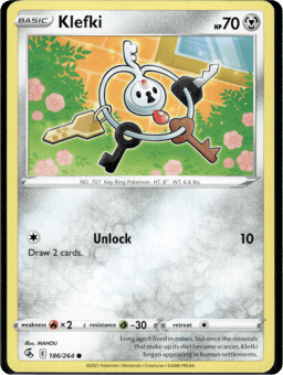 2021 Klefki #186 Fusion Strike