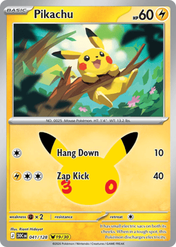 2026 Pikachu #41 30th Celebration