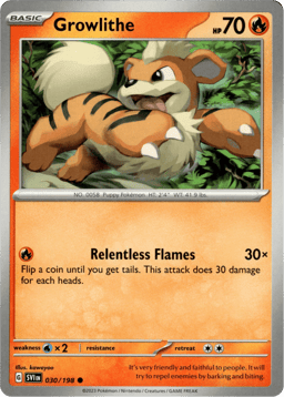 2023 Growlithe #30 Scarlet & Violet