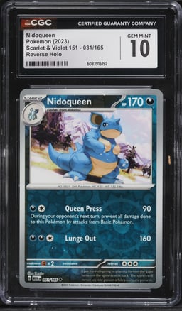 2023 Pokemon Scarlet & Violet 151 Reverse Holo Nidoqueen #31 CGC 10 GEM MINT