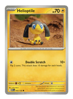2025 Helioptile #52 Mega Evolution