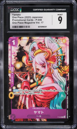 2023 One Piece Japanese Promo Magazine Vol.17 Yamato #P-046 CGC 9 MINT