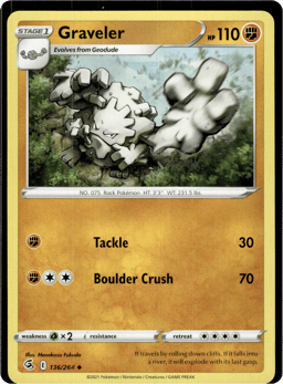 2021 Graveler #136 Fusion Strike