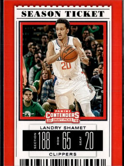 2019 Landry Shamet #36 Contenders Draft Picks