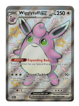 2024 Wigglytuff ex #222 Paldean Fates