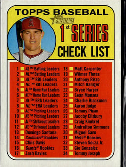 2018 Mike Trout #57 Topps Heritage