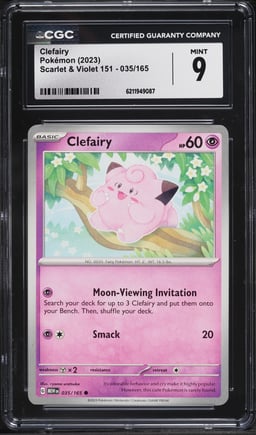 2023 Pokemon Scarlet & Violet 151 Clefairy #35 CGC 9 MINT
