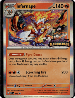 2023 Infernape #116 Scarlet & Violet Black Star Promos