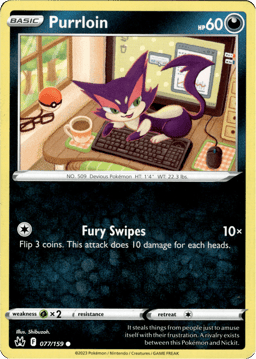 2023 Purrloin #77 Crown Zenith
