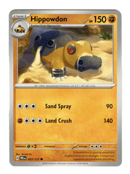 2025 Hippowdon #53 Prismatic Evolutions