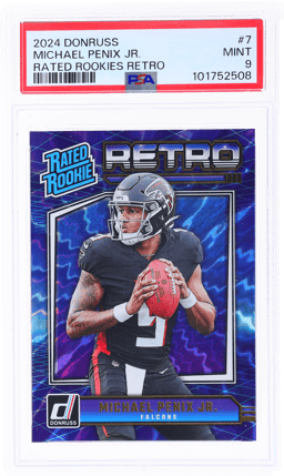 2024 Donruss Rated Rookie Retro Michael Penix Jr. #7 PSA 9