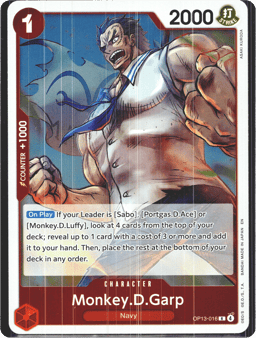2025 Monkey.D.Garp (foil) #16 Carrying On His Will