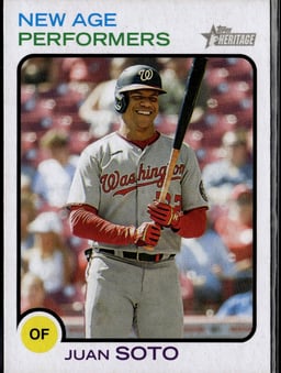 2022 Juan Soto #NAP-7 Topps Heritage New Age Performers
