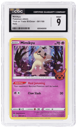 2022 Pokemon Trick Or Trade Booster Holo Mimikyu #81 CGC 9