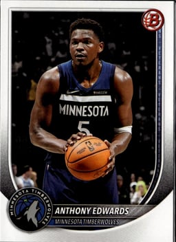 2023 Anthony Edwards #103 Bowman Veterans