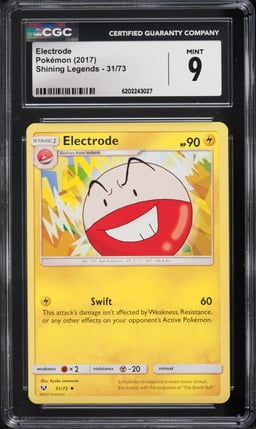 2017 Pokemon Shining Legends Electrode #31 CGC 9 MINT