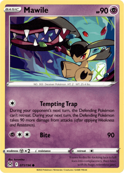 2022 Mawile #71 Lost Origin