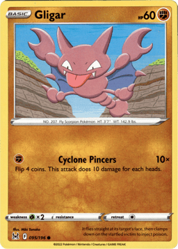 2022 Gligar #95 Lost Origin
