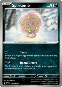 2023 Spiritomb #129 Scarlet & Violet