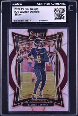 2024 Select Concourse Silver Jayden Daniels ROOKIE #26 CGC AUTH
