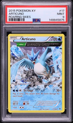 2015 Pokemon XY Roaring Skies Articuno #17 PSA 9 MINT
